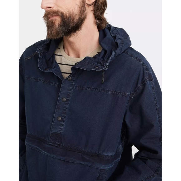 Madewell Indigo Windbreaker Pullover Jacket - Picture 3 of 7
